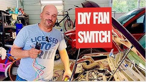 How To Wire An Electric Radiator Fan Relay Temp Sensor and Switch!