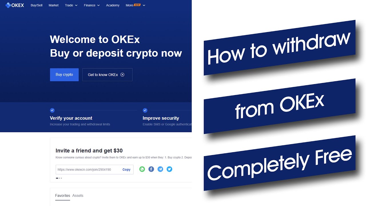 How to withdraw from OKEx Completely free | BTG Official - YouTube