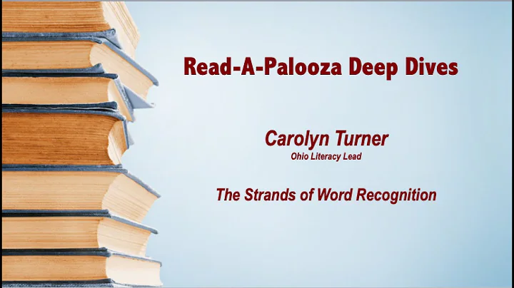 Carolyn Turner "The Strands of Word Recognition"
