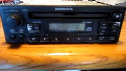 How To Unlock a Honda Civic Radio By Entering a Code