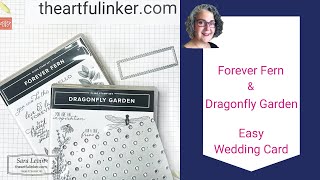 Forever Fern & Dragonfly Garden Easy Wedding Card