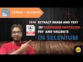 Extract password protected pdf and validate in selenium