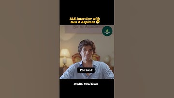 IAS interview with Gen Z Aspirant 😁 | UPSC Interview