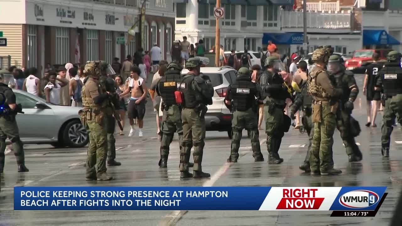 Police keeping strong presence at Hampton Beach after multiple fights ...