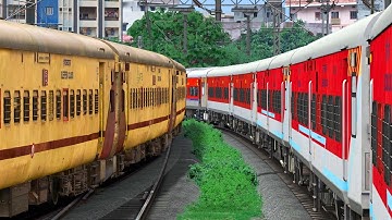 TRAIN PARLLEL DEPATURE IN RAILWAY STATION | BUMPY RAILROAD | Train Simulator | Railwork | NTG GAMING