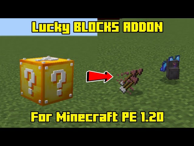 Lucky Block Mod(Addon)  Minecraft PE Bedrock Addons, Minecraft PE