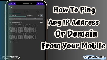 How to Ping any IP Address or Domain from an Android Mobile #doit_mostafa