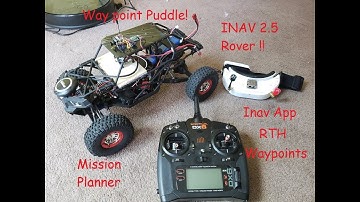 INAV Rover FPV buggy Waypoints hidden PUDDLE!