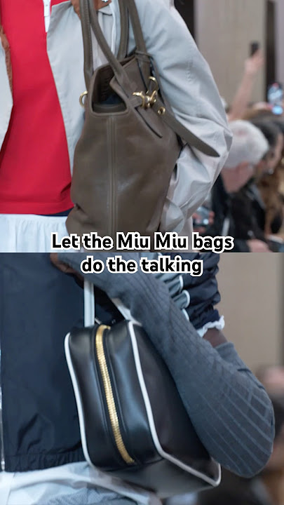 Let the Miu Miu bags from Spring/Summer 2025 show do the talking. #MiuMiuSS25