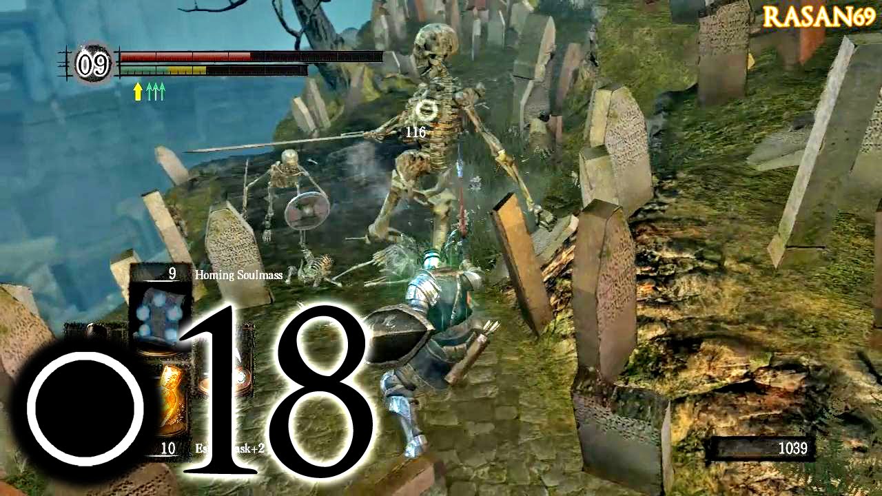 Dark Souls (PC) part 18 [Catacombs 1/3 - Necromancers and Skeletons ...