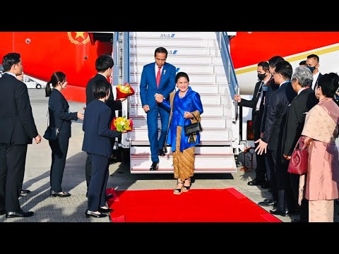 Presiden Jokowi dan Ibu Iriana Tiba di Hiroshima, Jepang, 19 Mei 2023
