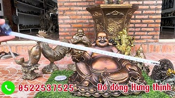 Bộ 12 con giáp _ Tượng di lạc chúc phúc _ 27/10| Hưng Thịnh | #đồcổ #đồđồng #đồđồngHưngthịnh