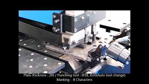 CNC Plate Punching Machine 2 punches + 1 Marking