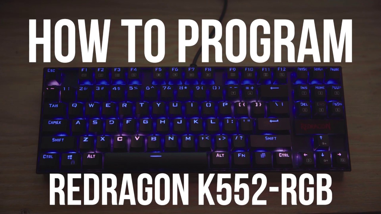 How To Program The Redragon K552-Rgb Mechanical Gaming Keyboard