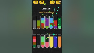 Water sort puzzle level 3981