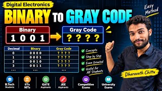 Information Binary to Gray Code | Easy Method & XOR Logic 🔥 | Digital Electronics | B.Tech, GATE, JEE #iit #nit  Guide