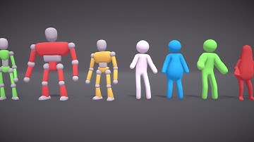 Ultimate Hypercasual Characters (43 BodyTypes)