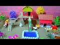diy how to make mini village hous ! Diy how to make mini cow shed