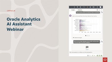 Oracle Analytics AI Assistant webinar