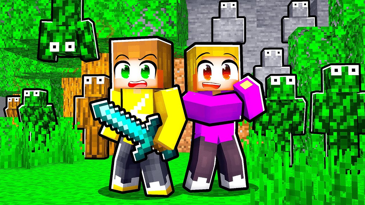 100 KIJKERS VERSTOPPERTJE In KLEURSTAD (Minecraft)