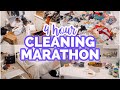 4 hour cleaning marathon  decluttering and organizing  hours of cleaning motivation becky moss