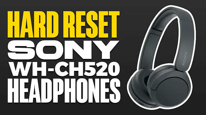 How To Hard Reset Sony WH-CH520 Headphones
