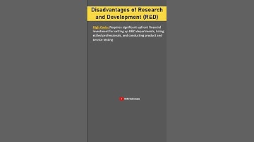 Disadvantages of R&D #researchanddevelopment