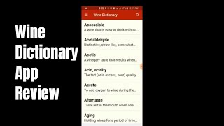 Wine Dictionary v2.20 App Review screenshot 1