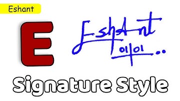 ✅ Eshant Name Signature Request done