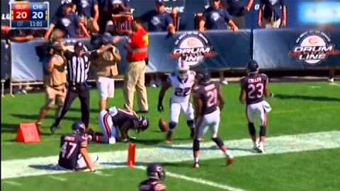 Chris Conte Probed by Fred Jackson's Stiff Arm