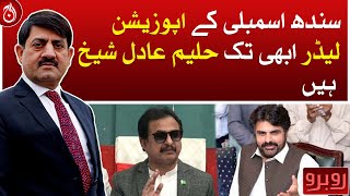 Haleem Adil Sheikh is still the leader of the opposition in the Sindh Assembly: Nasir Hussain Shah