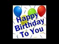 Happy Birthday To You Song Instrumental
