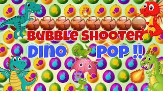 Bubble Shooter Dino: Egg Pop Game Gameplay Video for Android screenshot 5