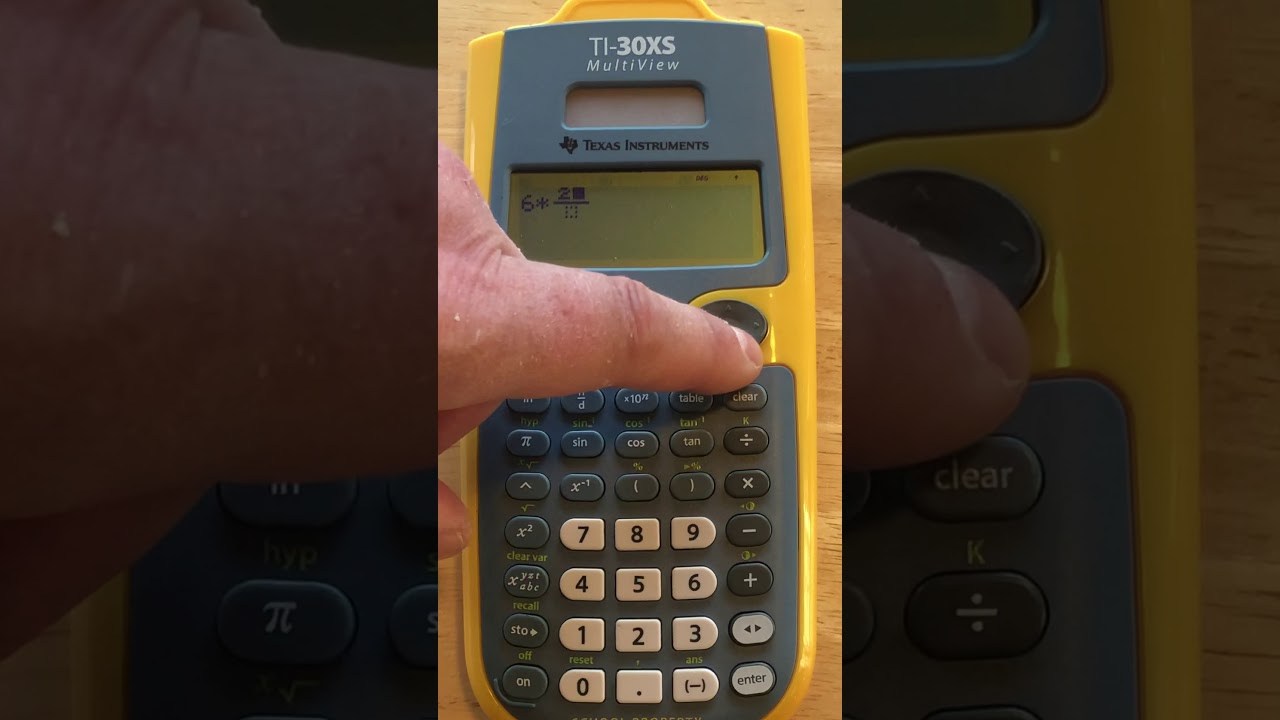 TI-30 calculator basics - YouTube