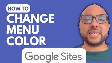 How to Change the Color of the Menu in Google Sites