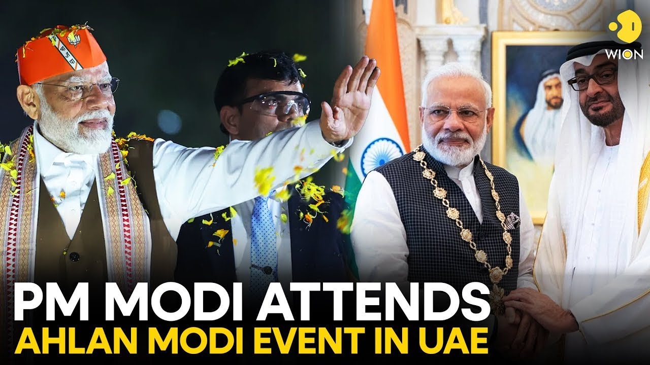 PM Modi in UAE LIVE: Indian PM Modi attends the Ahlan Modi event in Abu Dhabi, UAE | WION LIVE