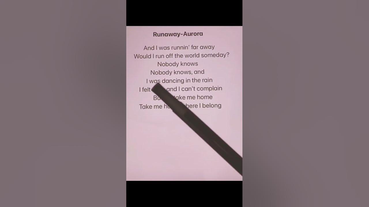 AURORA - Runaway (Lyrics) in Karaoke | Sujal Khadgi🖤
