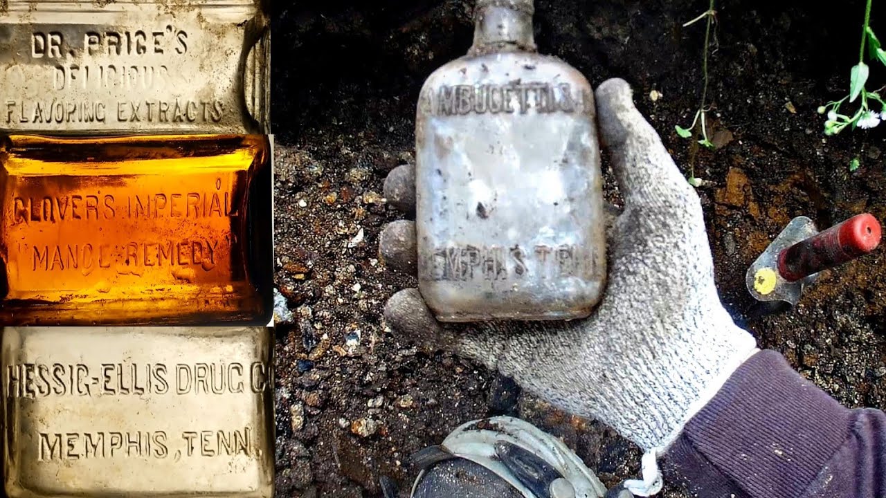 Whiskey ain't Medicine !!! Antique Bottle Digging Medicines and