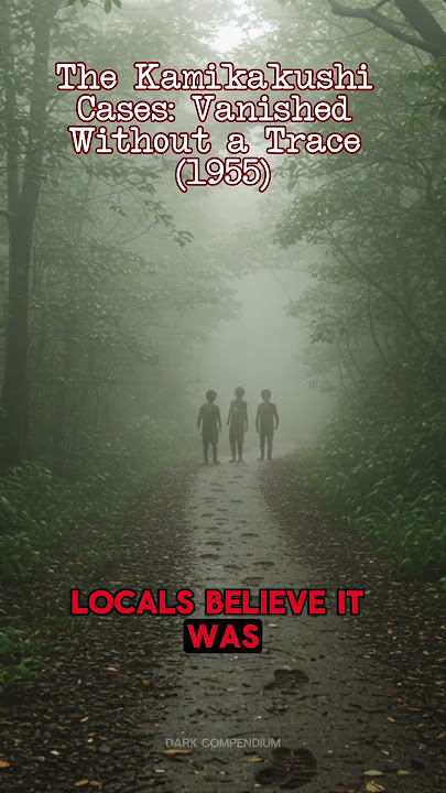 The Kamikakushi Cases: Vanished Without a Trace 1955  #horrorshorts #Paranormal #JapaneseFolklore