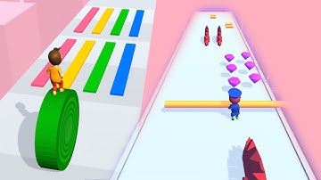 Layers Roll Roof rails All Levels Gameplay Android & iOS Gameplay Walkthrough Part 3