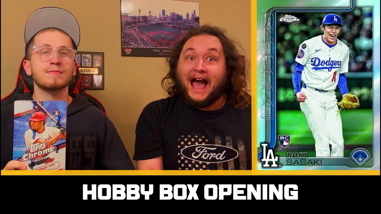 MY BROTHER GOT A FREE HOBBY BOX OF 2025 TOPPS CHROME UPDATE FROM A SUBSCRIBER! 