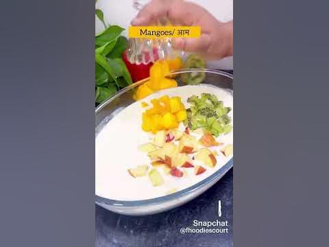 Creamy fruit salad 😋😋😋 - YouTube