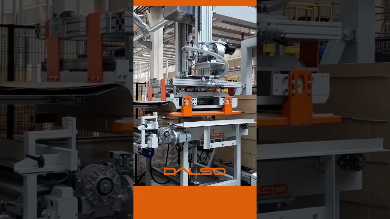 Automazione per il caricamento dei tappi dai pallet