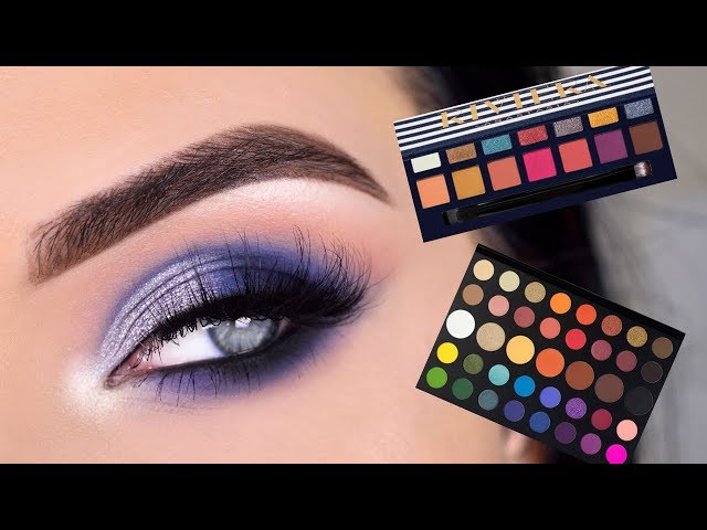 ABH Riviera + Morphe X James Charles Palette | Blue Eye Makeup Tutorial