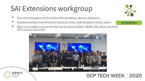 OCP 2020 Tech Week: MACsec SAI Implementation on SONiC