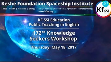 172nd Knowledge Seekers Workshop May 18 2017