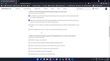 Unit 2 - Pathway 2 Android Basics in Kotlin Quiz solution (with explanation)