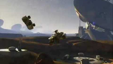 Floating Warthog on Halo 3