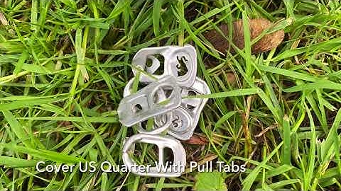 Nexus Standard MP V3 US Quarter Totally Covered In Pull Tabs - Still Detect Hammered Silver Coins