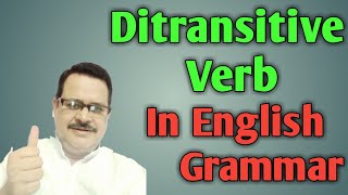 Ditransitive Verbs | Verbs Having Two Objects